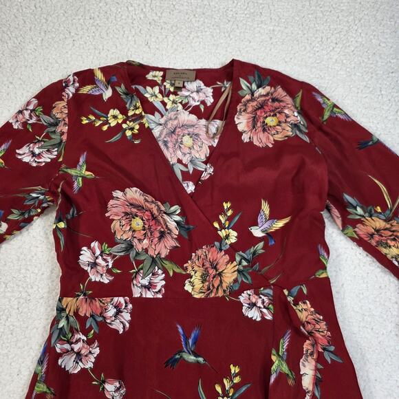 Anthropologie x Kachel Greer Floral Faux Wrap Dress Size 6 - Picture 2 of 8